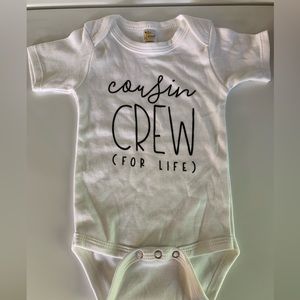 Cousin Crew onsie NWOT